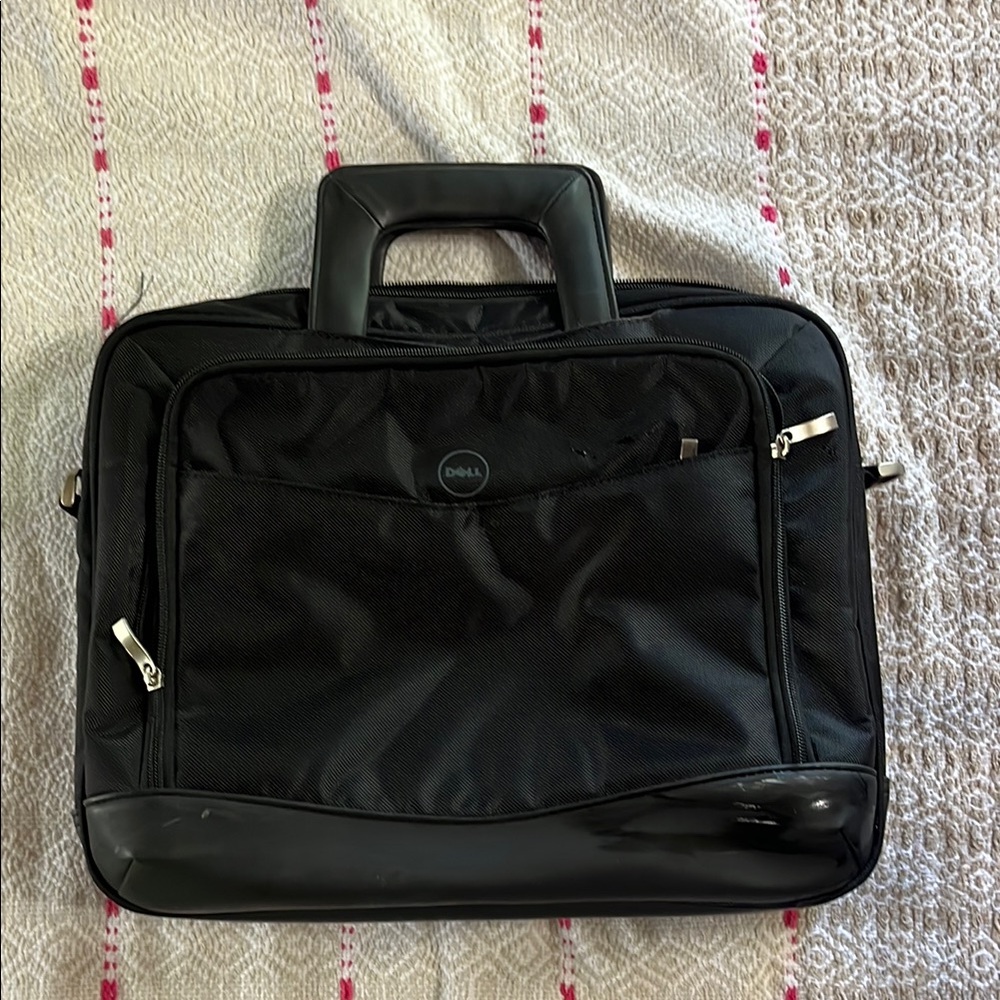 Dell Black Laptop Bag for Men, nylon
